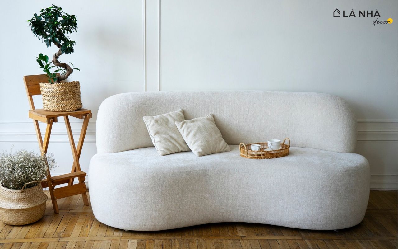 sofa nỉ dành cho phòng khách