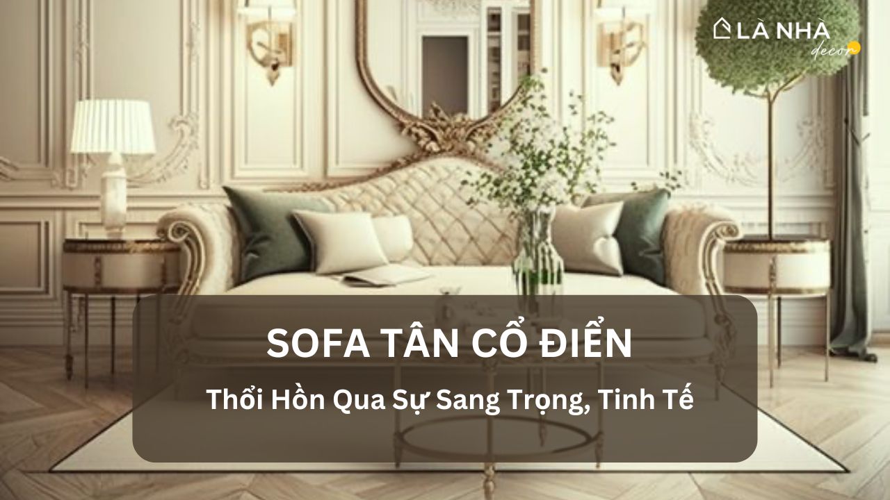 Sofa tân cổ điển đẹp, sang