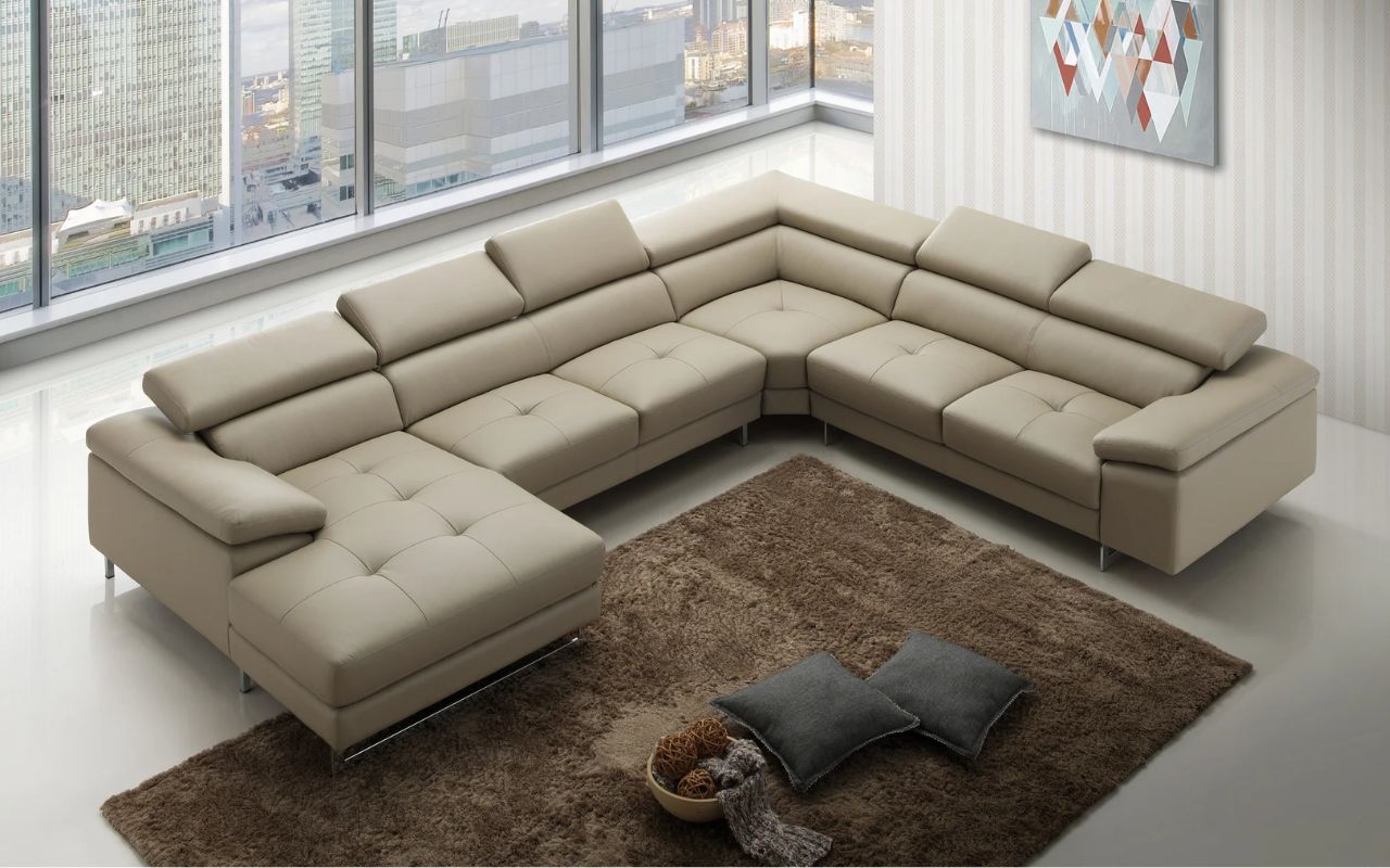 Kích thước sofa chữ U tiêu chuẩn