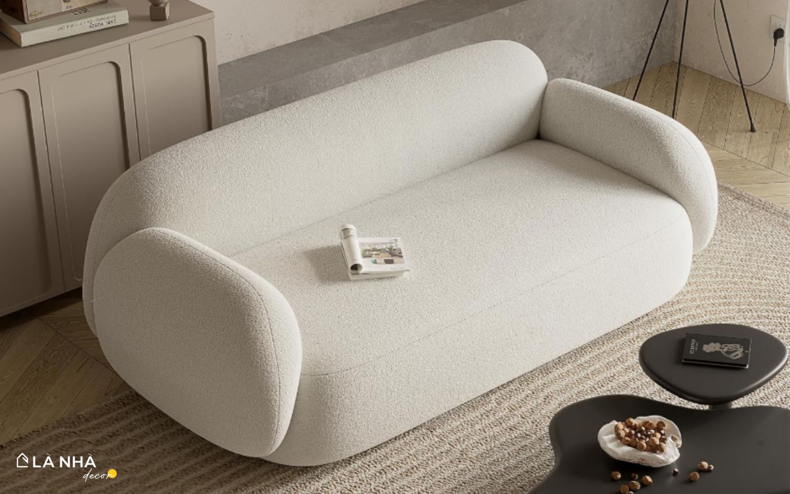 Sofa băng Majori bo cong vải nỉ cao cấp