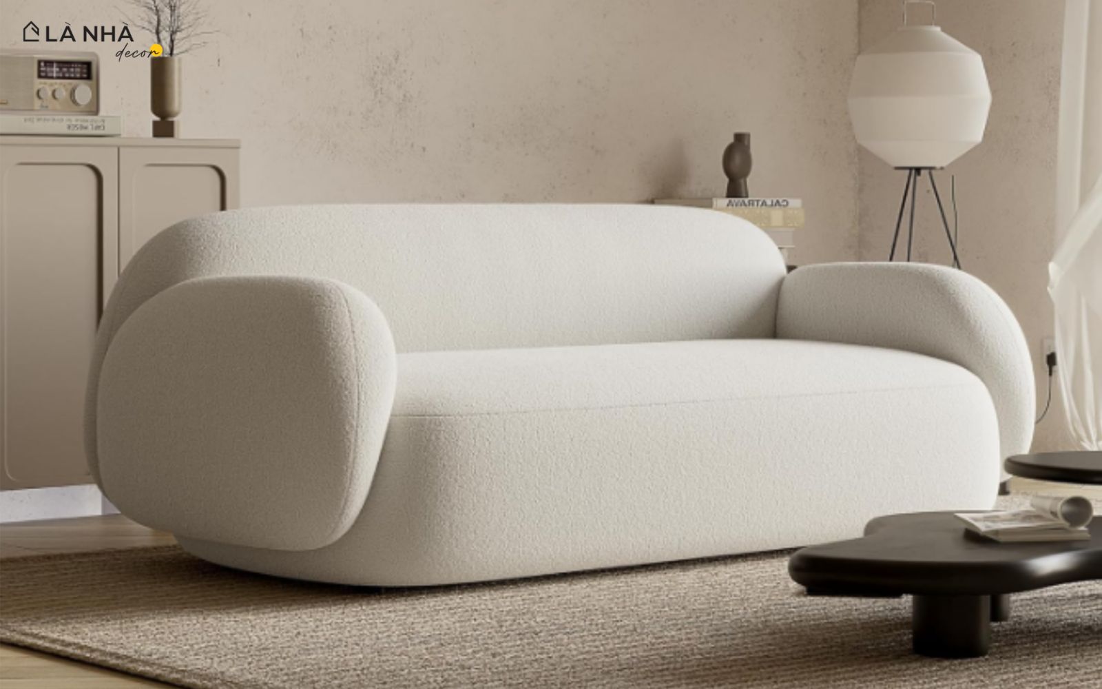 Sofa băng Majori bo cong vải nỉ cao cấp