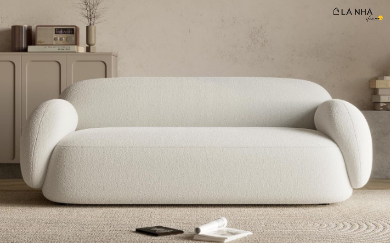 Sofa băng Majori bo cong vải nỉ cao cấp