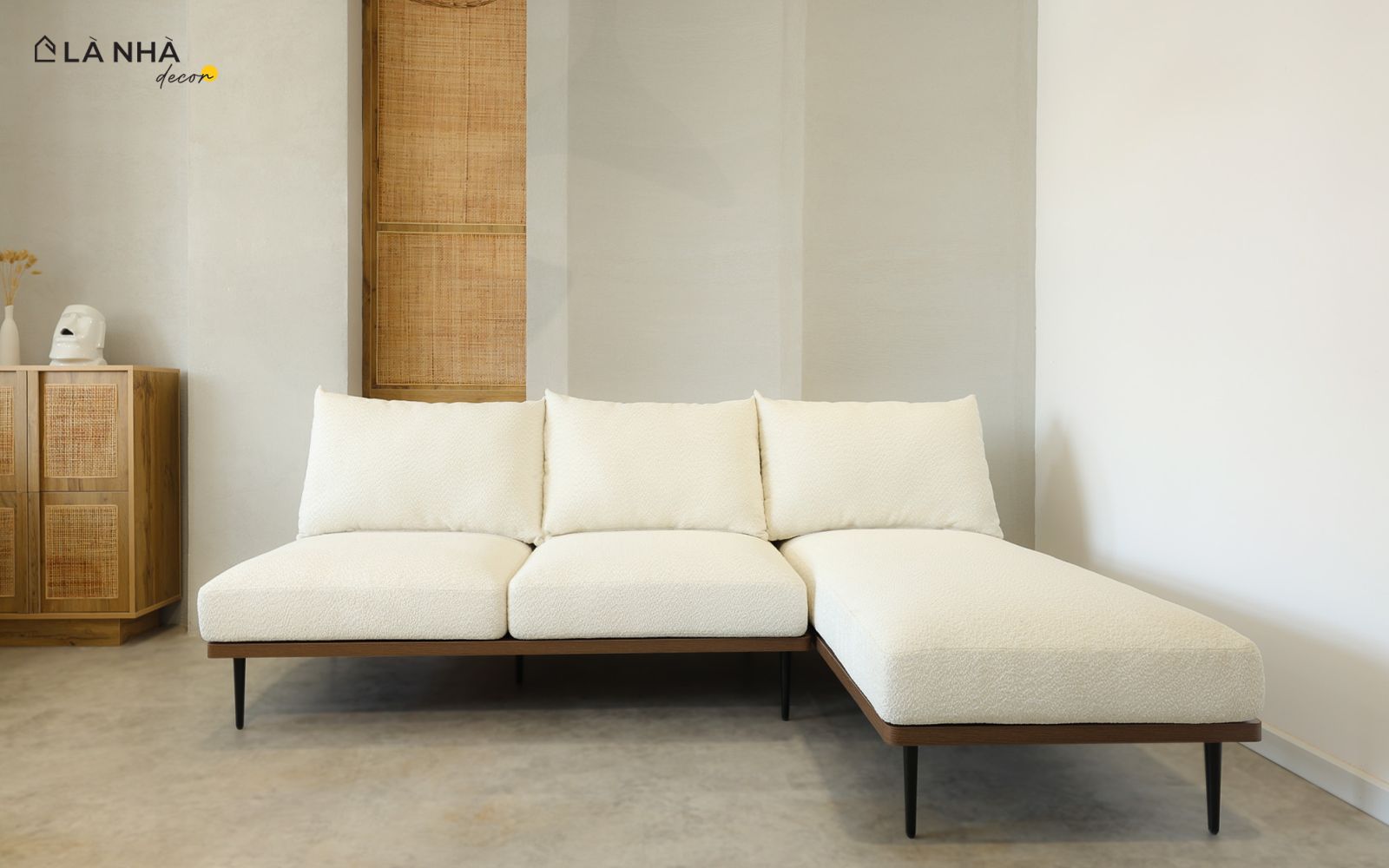 Sofa góc Zita kiểu Nhật Bản mềm mại