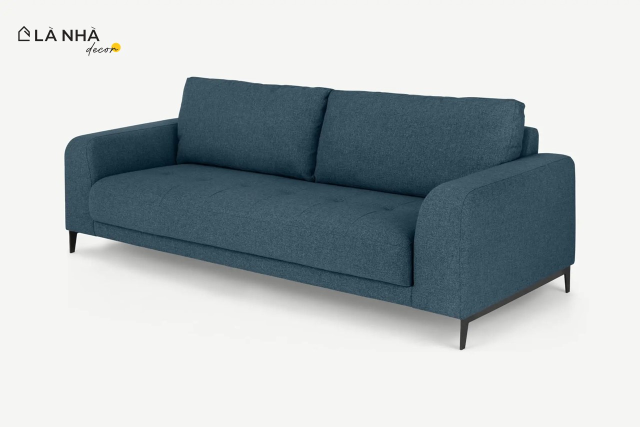 Mẫu sofa 2 chỗ tone xanh