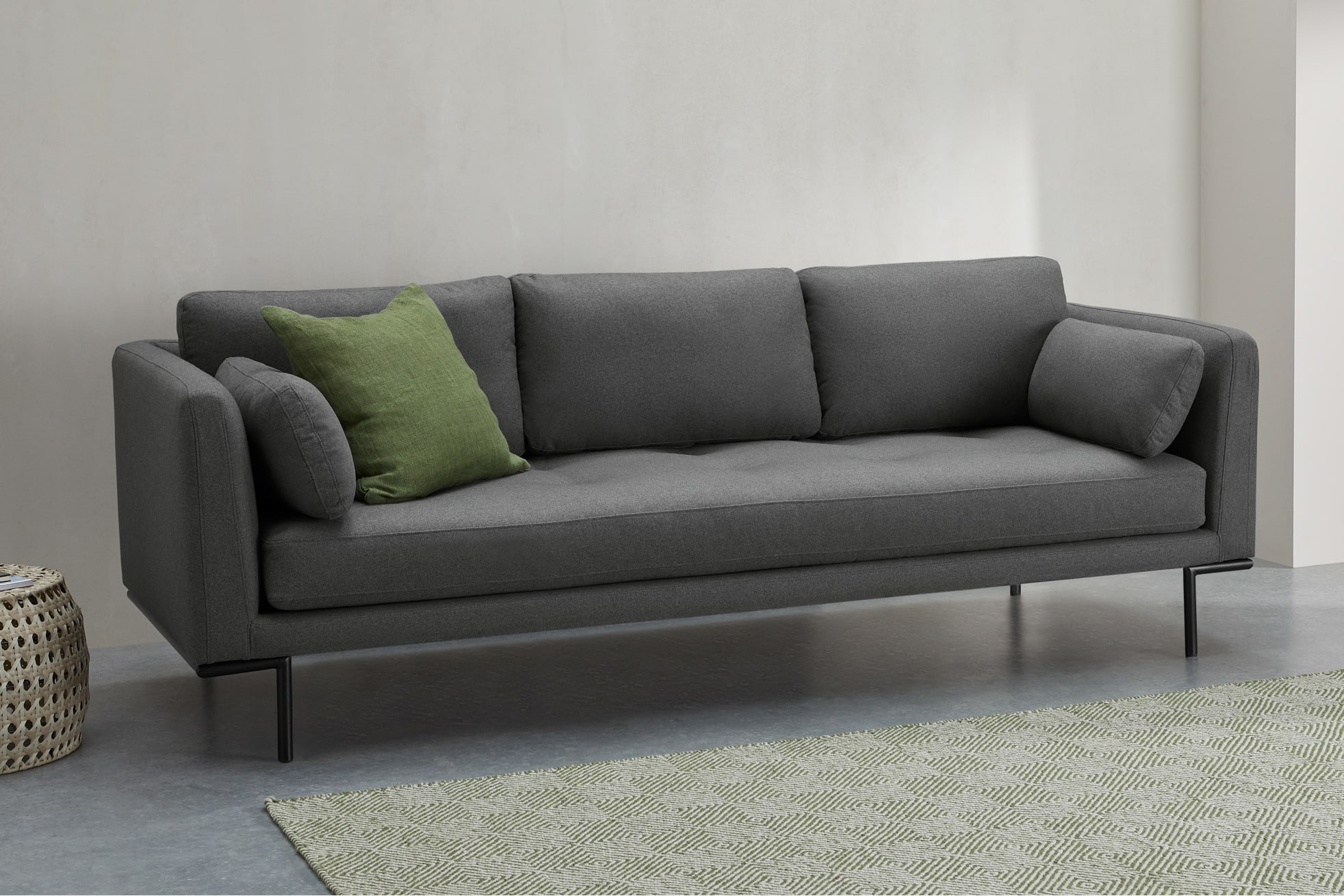 Ghế Sofa Harlow - Rosslyn xám đậm