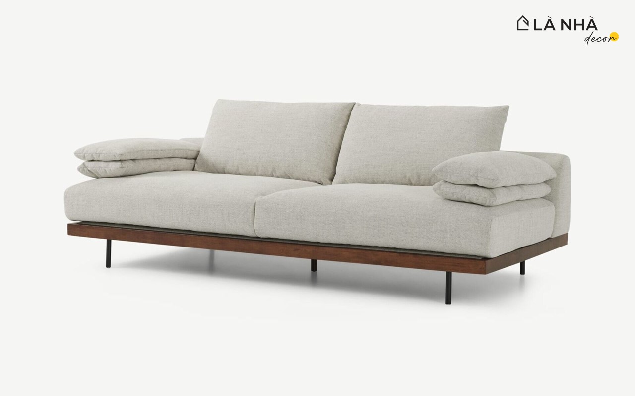 Sofa vải bố 1m8 đẹp