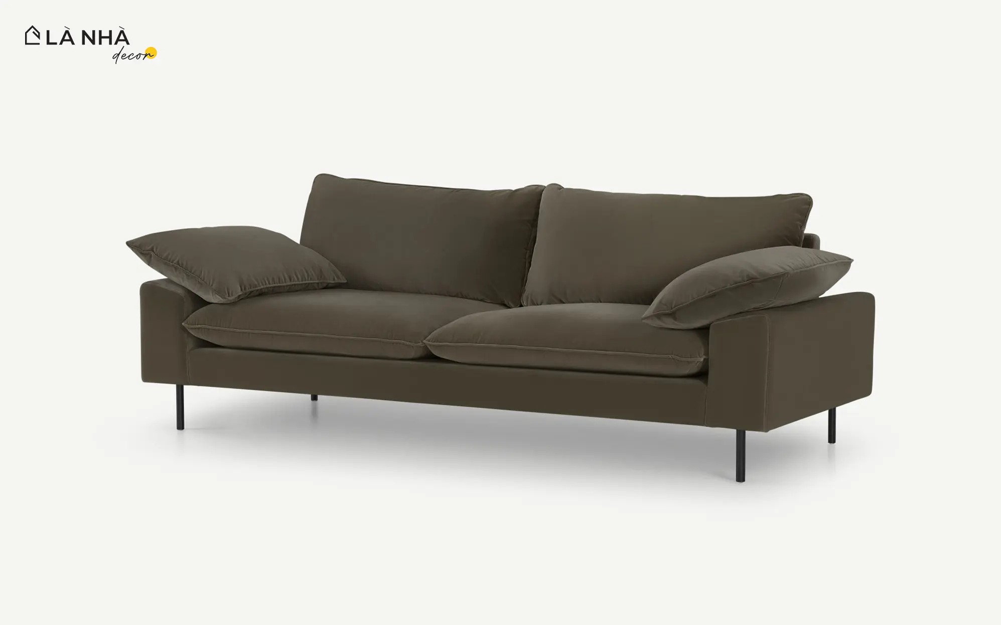 Sofa vải nhung êm ái 