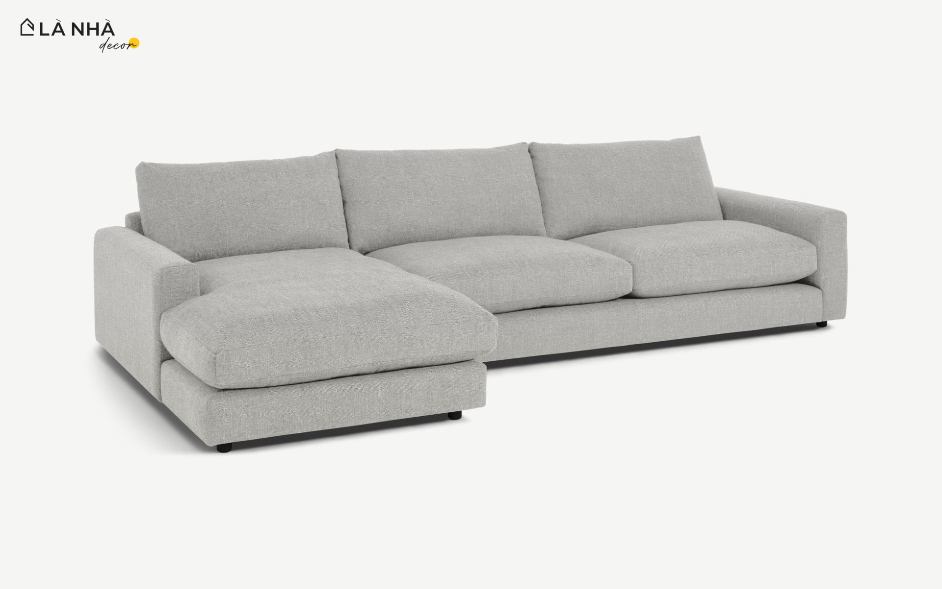 Sofa góc Arni màu xám sang trọng, thanh lịch